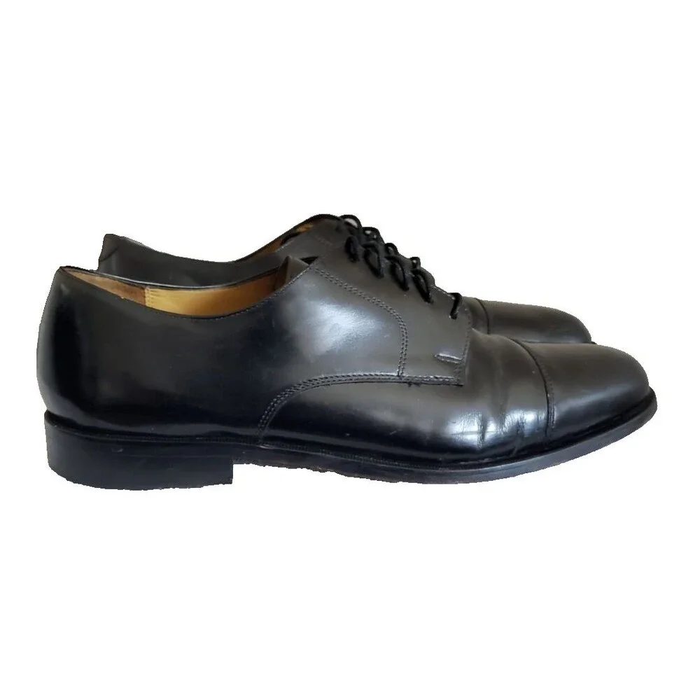 Cole Haan Lexington II Black Cap Toe Oxfords Men's Size 12D C02701